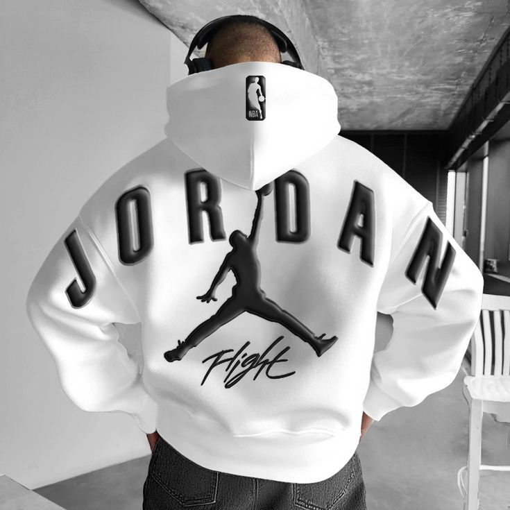 White Hoodie Jordan Style