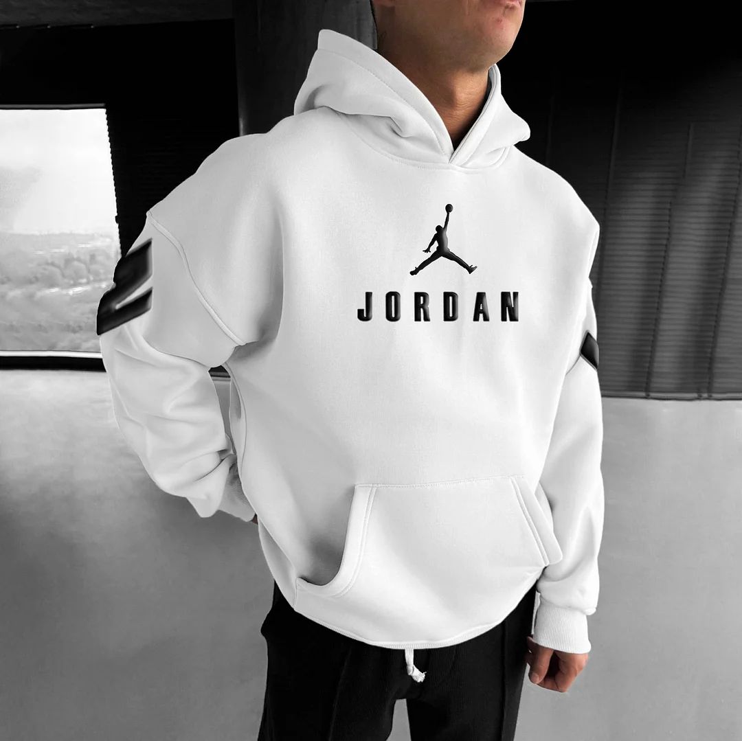 White Hoodie Jordan Style